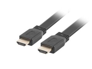 LANBERG HDMI M/M 2.0 kabel 3M 4K černý plochý - VÝPRODEJ
