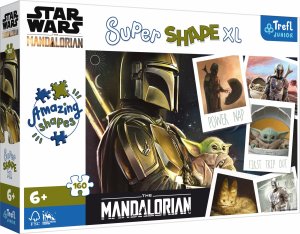 TREFL Puzzle Super Shape XL Star Wars: Mandalorian 160 dílků - VÝPRODEJ