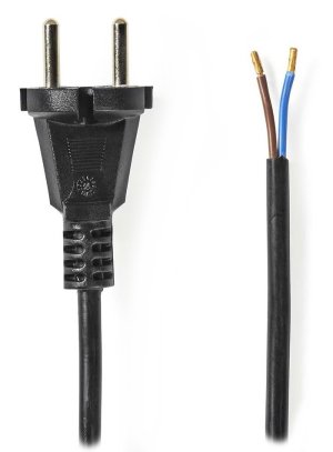 NEDIS napájecí kabel k vysavači/ CEE 7/17/ 250 V AC/ PVC/ černý/ bulk/ 7m - VÝPRODEJ