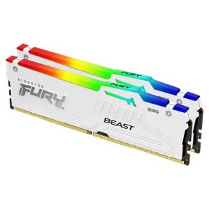 Kingston FURY Beast EXPO/DDR5/32GB/6000MHz/CL36/2x16GB/RGB/White - VÝPRODEJ