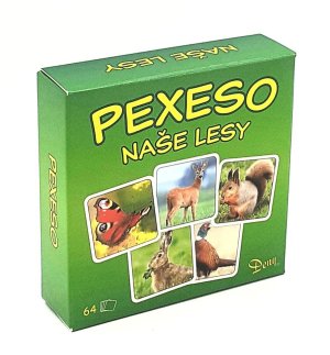 Pexeso Naše lesy v krabičce - VÝPRODEJ