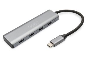 DIGITUS 4portový USB-C HUB 4x USB-C 3.1 Gen1, 5Gbps - VÝPRODEJ
