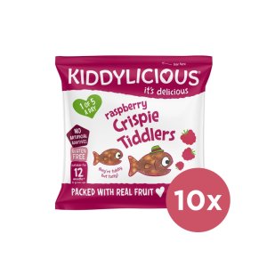 10x KIDDYLICIOUS Rybičky křupavé malinové - VÝPRODEJ