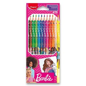 Pastelky Maped Barbie 12 barev - VÝPRODEJ