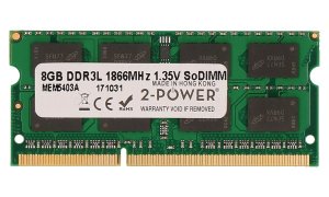 2-Power 8GB PC3L-14900S 1866MHz DDR3 CL13 1.35V SoDIMM 2Rx8 1.35V (DOŽIVOTNÍ ZÁRUKA) - VÝPRODEJ