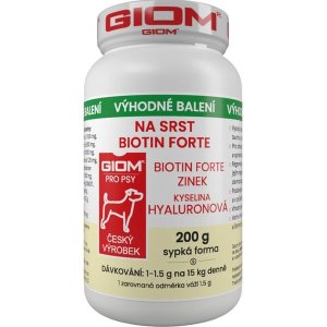 Giom S Na srst Biotin FORTE pro psy a kočky 200g - VÝPRODEJ