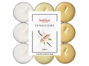 Bolsius Sensilight Čajové 9ks Vanilla tříbarevné, vonné svíčky - VÝPRODEJ