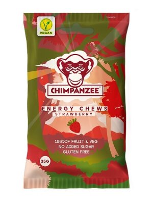 želé vitamíny Chimpanzee Energy Chews 35g jahoda - VÝPRODEJ