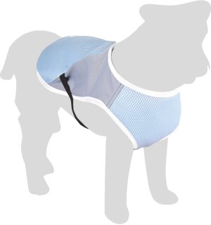 Flamingo Chladící vesta pro psy modro/šedá M 35cm - VÝPRODEJ
