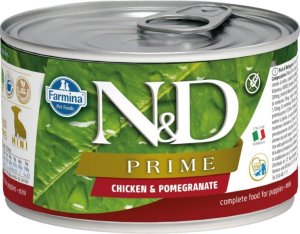 N&D DOG PRIME Puppy Chicken & Pomegranate Mini 140g - VÝPRODEJ