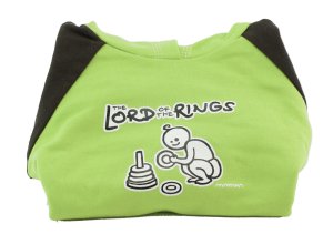 Dětská mikina Mayaka s kapucí The Lord of the Rings - zeleno-hnědá Vhodné pro věk 3-6 měsíců - VÝPRODEJ