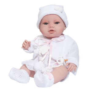 Luxusní dětská panenka-miminko Berbesa Terezka 43cm - VÝPRODEJ