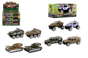 Tank/Auto vojenské/Obrněný transportér kov 7cm - mix variant či barev - VÝPRODEJ