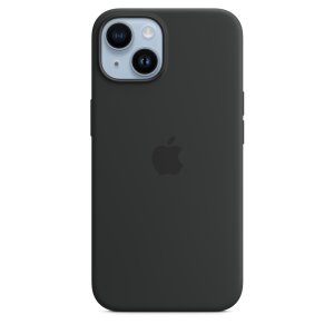 iPhone 14 Silicone Case with MS - Midnight - VÝPRODEJ