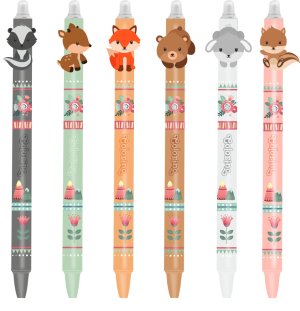 Colorino Gumovatelné pero Lesní zvířátka - mix motivů - VÝPRODEJ