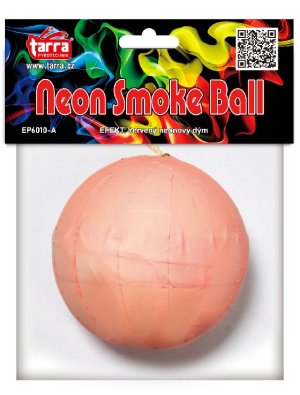 Dýmovnice červená 1ks Neon Smoke Ball - VÝPRODEJ