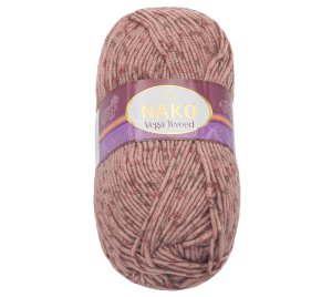 Příze TWEED - 100g / 195 m - růžová s nopky - VÝPRODEJ