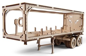 Ugears 3D dřevěné mechanické puzzle Návěs pro tahač Heavy Boy - VÝPRODEJ