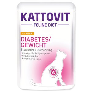Kapsička KATTOVIT Diabetes kuře - 85 g - VÝPRODEJ