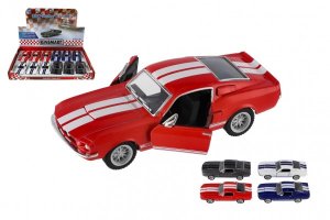 Auto Kinsmart Shelby GT-500 kov/plast 13cm na zpětné natažení - mix barev - VÝPRODEJ