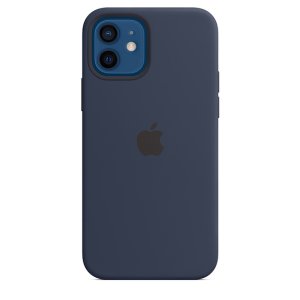 iPhone 12/12 Pro Silicone Case w MagSafe D.Navy/SK - VÝPRODEJ
