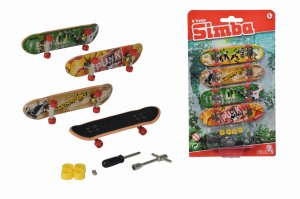 Prstový skateboard set 4 ks - VÝPRODEJ