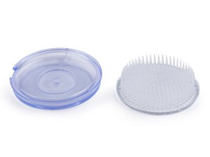 Aranžovací napichovací ježek Ø7,5 cm se silikonovou podložkou - transparent - VÝPRODEJ