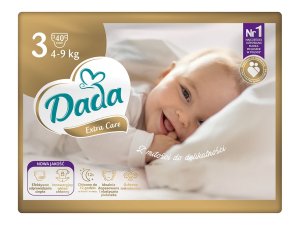 DADA Extra Care Pleny jednorázové 3 Midi (4-9 kg) 40 ks - VÝPRODEJ