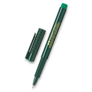 Popisovač Faber-Castell Finepen 1511, 0,4 mm zelený - VÝPRODEJ